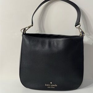 kate spade Black Pebbled Leather Shoulder Bag